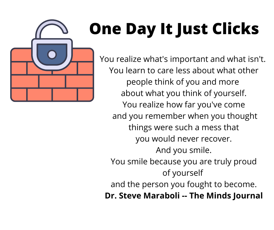lock clicked opened on a brick wall with the text inside