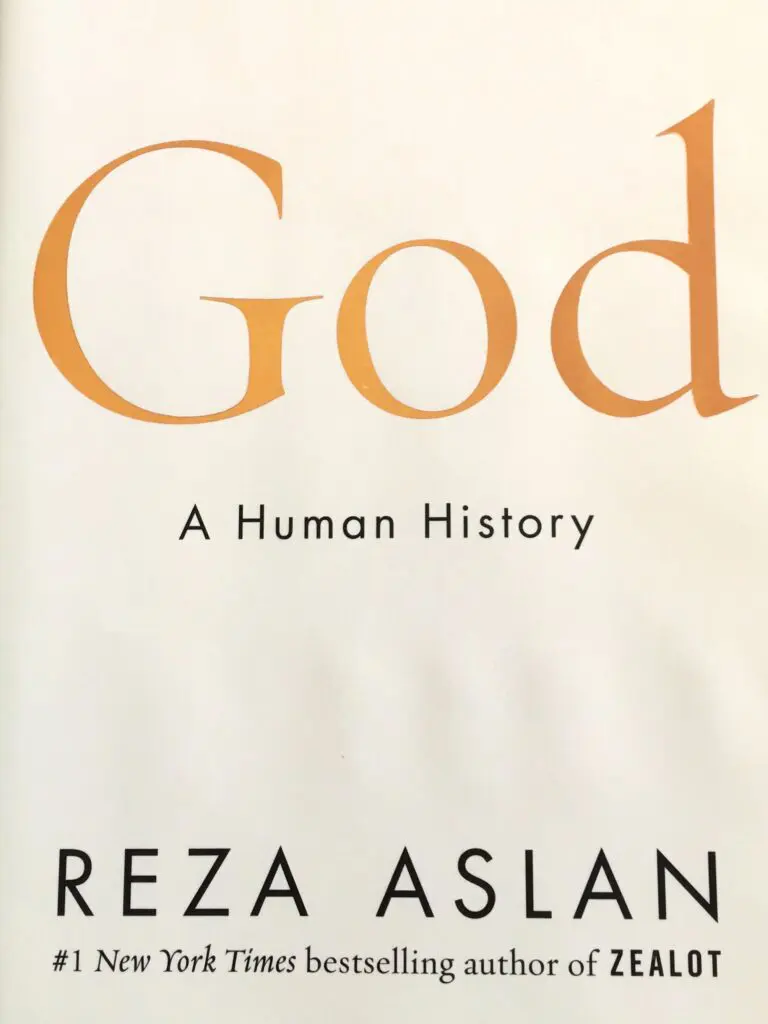 God A Human History book cover also indicating Reza Aslan is a New York Times bestselling author.