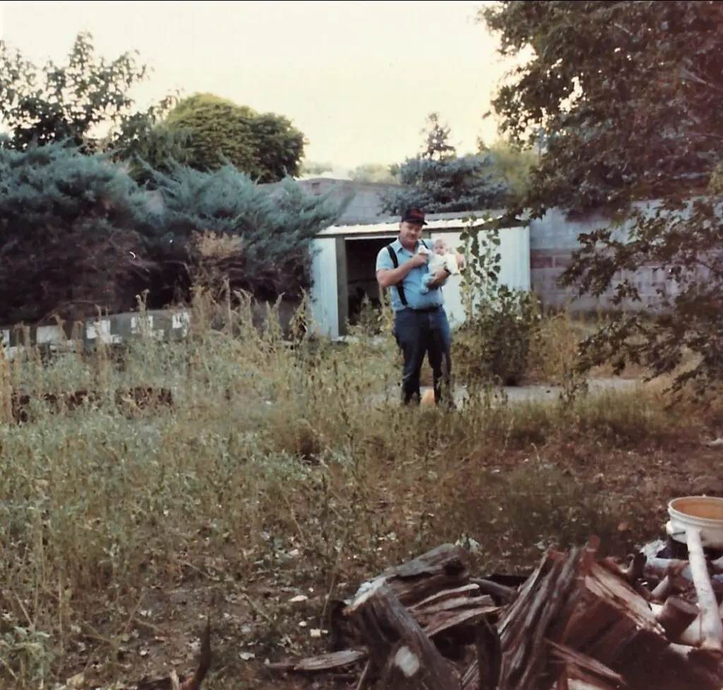 Massive yard fodder and pieces of wood and junk everywhere.