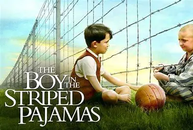 A barbed wire fence separates two boys who get to know one another during The Holocaust.
